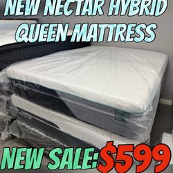 NEW NECTAR HYBRID QUEEN MATTRESS