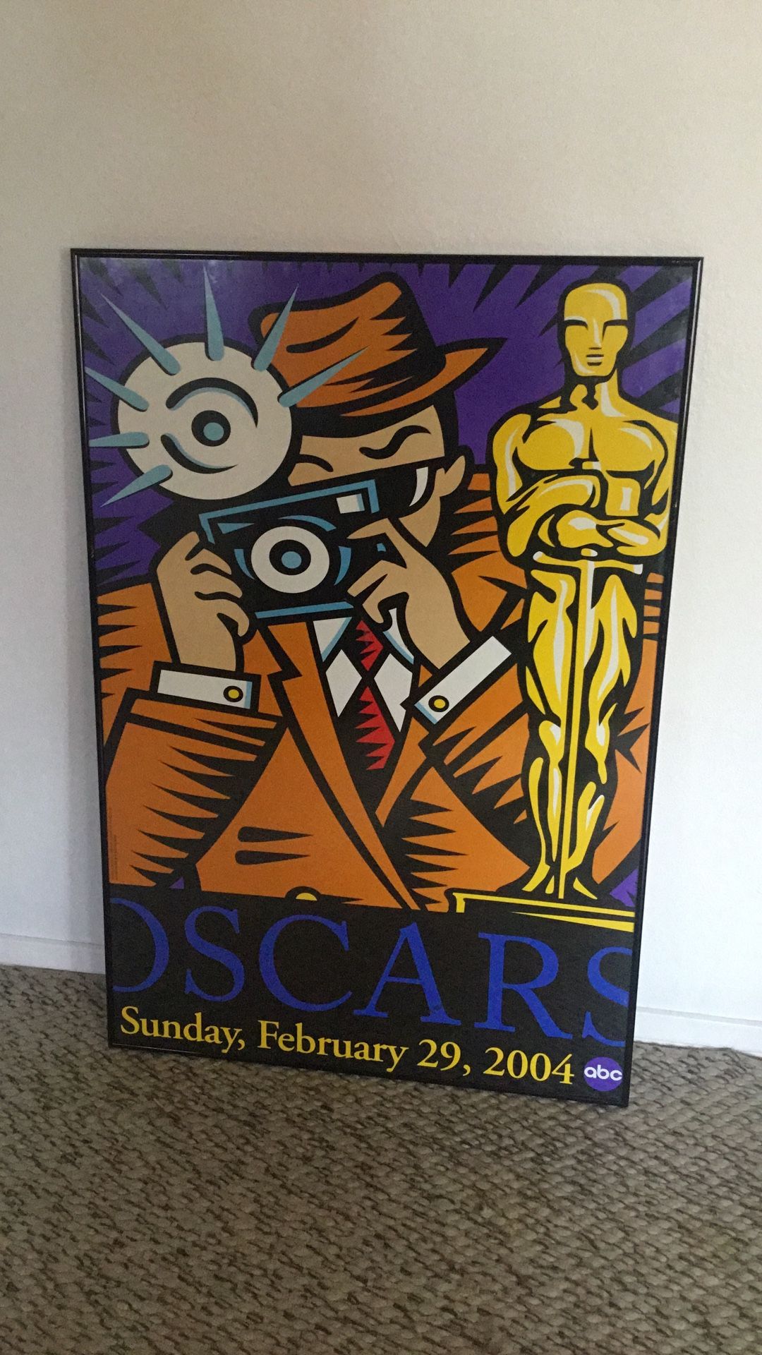 Oscars movie poster 2004 framed.