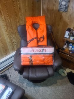 New Never Used Adult Life Jacket Total Of Five