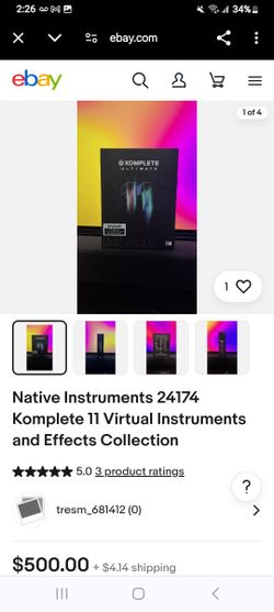 Native Instruments 24174 Komplete 11 Virtual Instruments and Effects Collection