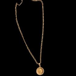 $250 OBO!!! Divine Protection: 10kt Gold Saint Christopher Anklet
