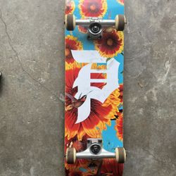 Complete Skateboard – Primitive Deck w/ Trucks & Wheels – Ready to Ride