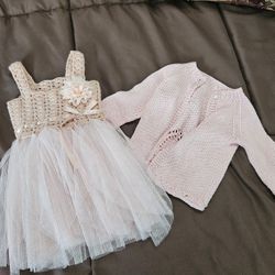 Baby Girl Tulle Dress Size 0-6 Mos