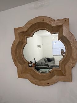 Vintage mirror solid wood