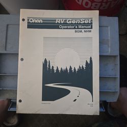 Onan Owners Manual