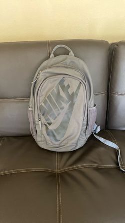 Nike Backpack Gray/Black Nike Swoosh Good For School, Kids, One Size