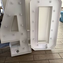 #40 Marquee numbers