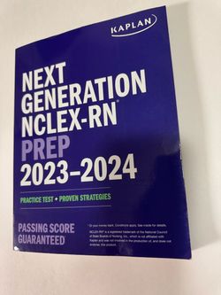 NCLEX-RN PREP PAPERBACK 2023-2024. KAPLAN. NURSE. RN.