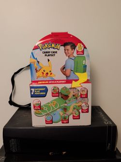 Pokémon Carry Case Playset Backpack with Pikachu 7 Features
