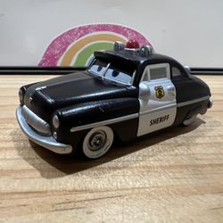 DISNEY PIXAR SHERIFF CAR  - METAL - NOT DIECAST