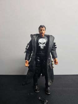 ToyBiz The Punisher (Thomas Jane) 6" Action Figure - Loose w/ Coat & Pistol