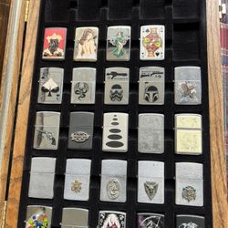 Zippos Lighters And Zippo Case 