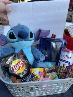 Stitch Men Valentines Basket