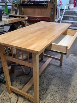 Handmade desk with draw