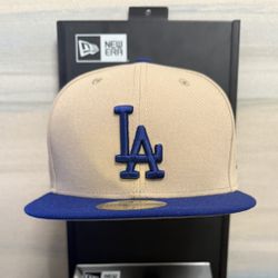 Los Angeles Dodgers New Era Fitted Hat/Cap Size 7 3/8