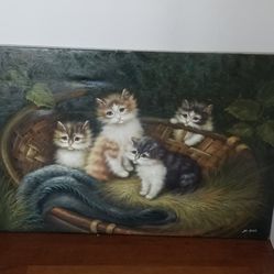 Original Kitty Painting $75