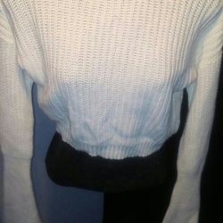 American Appanel Cropped knitted Sweatshirt/  Sudadera Corta tejida Size XS