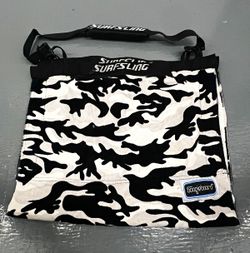 Surfsling Boogieboard Camouflage Crossbody Bag Black White Carry On Towel