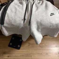 Gray Nike Tech Shorts