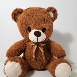 Valentine's Day Plush Teddy Bear Cute Stuffed Animal Bear with Bow Plush Toys Brown
