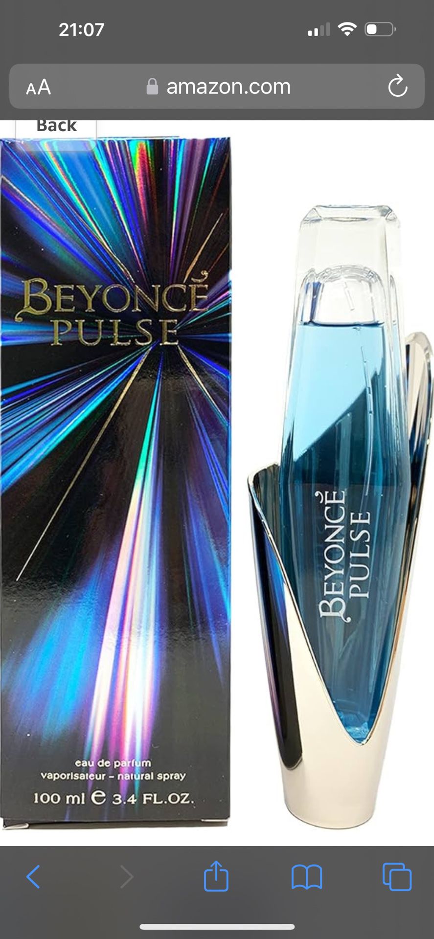 Beyoncé Pulse Women’s Perfume 3.4oz