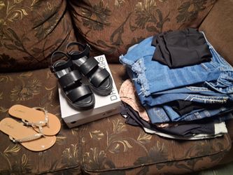 $10 FOR LADIES VARIETY ITEMS CLOTHING AND SHOES over 10 items