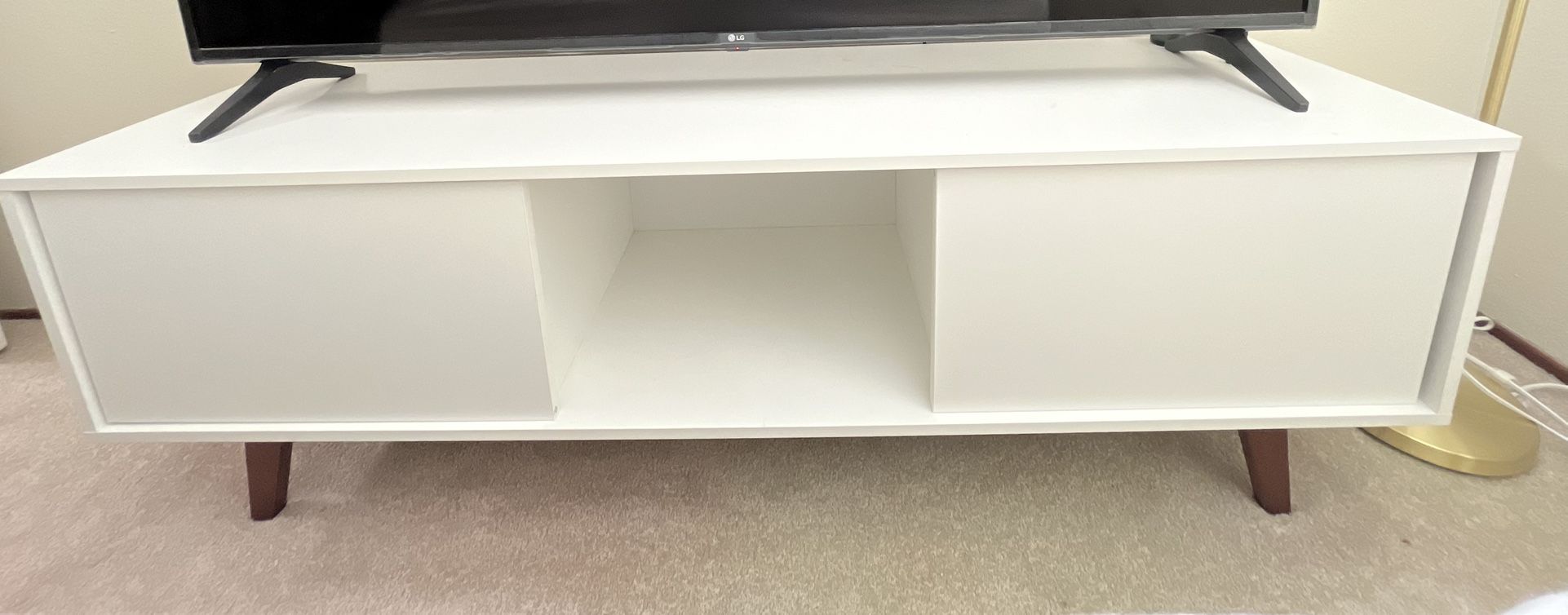 White TV Stand 