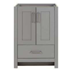 Bath Vanity Cabinet without Top in Sterling Gray