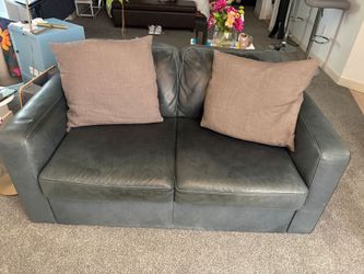 Leather Love Seat