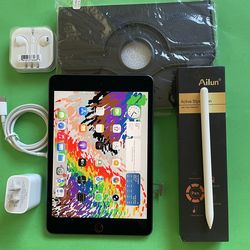 Apple  Ipad Mini 5th Generation (Latest iOS 26 upto date) 64GB WiFi + Cellular Unlocked with Pen And Accessories