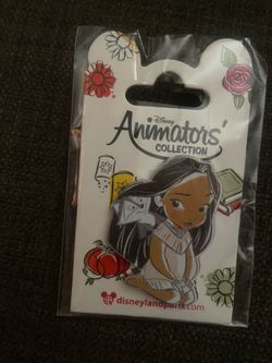 Pocahontas and Meeko Disneyland Paris 2021 Animators Pin Collection