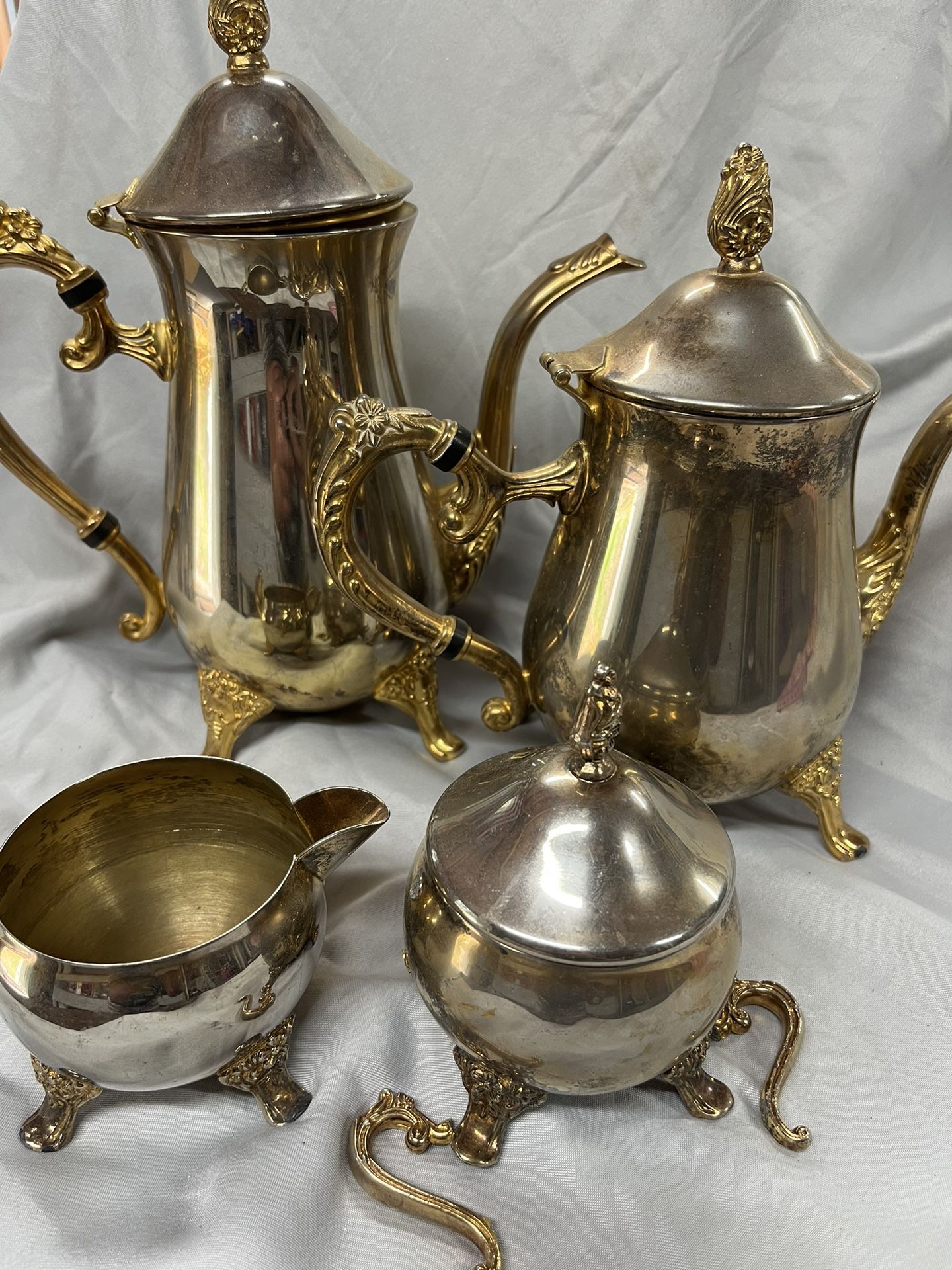 Vintage Tea Service Set- Gold Plated & Quality Collection 