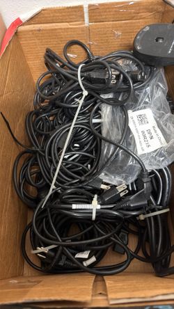 Lot of 10 computer power cables