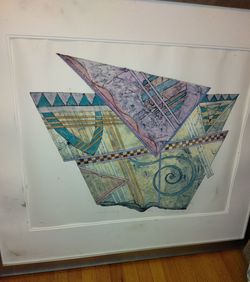 Bill Wheeler, Aeolian Harp 3, Collagraph