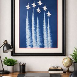 USAF Thunderbirds Framed And Matted Print 