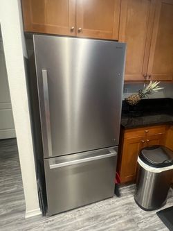 Stainless Steel Bottom Freezer Refrigerator