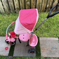 Radio Flyer 4-in-1 Stroll 'N Trike, Pink