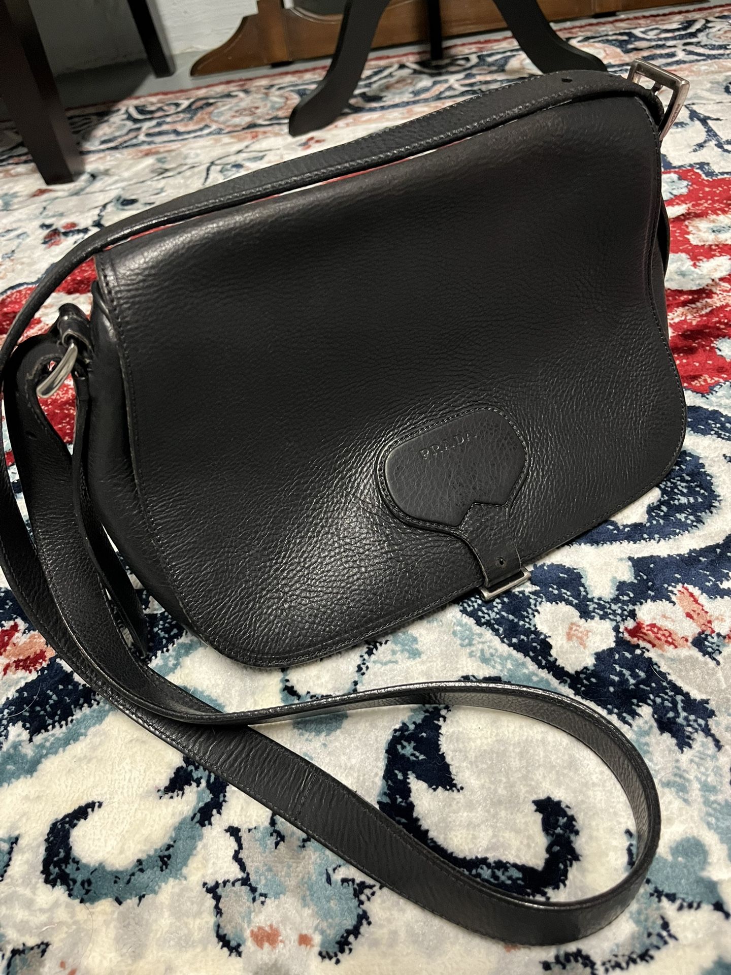 Black 💯% Authentic Prada (Vacchetta Old Nero) Crossbody