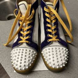 Christian Louboutin Fun Lou Spikes  - Size 43.5