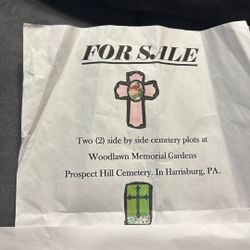 TWO CEMETERY PLOTS!! MUST SELL!