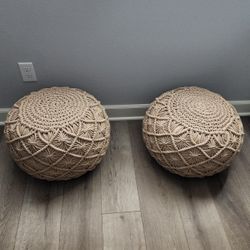 Pouf Ottoman Set of 2