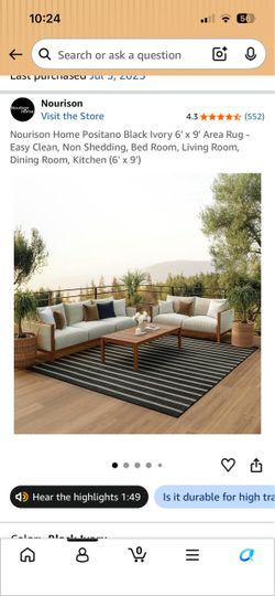 Outdoor rug