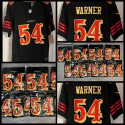 Brand New Gold Stitching 49ers Rivalries Warner jersey’s $60 each  