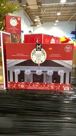 Member's Mark 8-Function LED Ornament Lights Set of 4