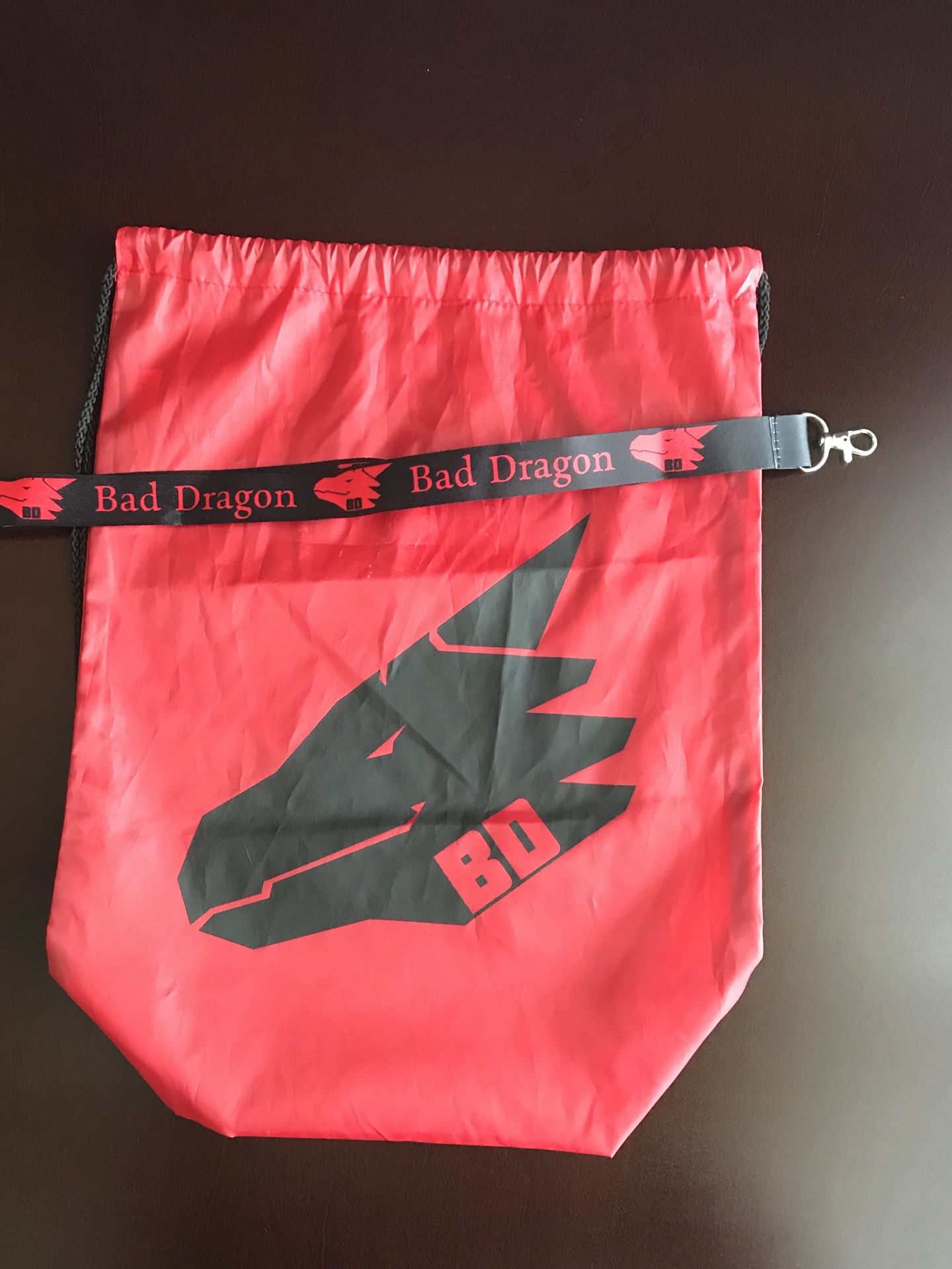 Bad Dragon Lanyard and Backpack