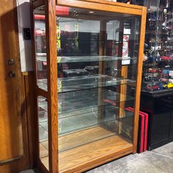 7 Shelves Glass Display Cabinet FREE!!