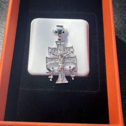 Jesus With Cross 925 Sterling Silver Pendant