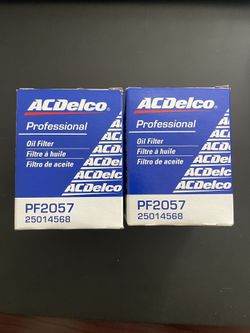 (2) New ACDelco PF2057 Oil Filters