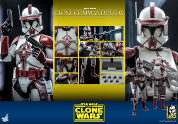 Hot Toys TMS103 Clone Commander Fox Star Wars The Clone Wars 1/6 Figure