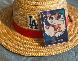 Dodgers Don Luffy card and StrawHat